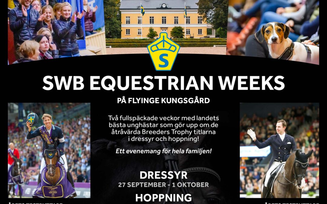 Exciting Riders Announced for SWB Equestrian Weeks with Breeders Trophy